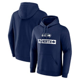 Seattle Seahawks 12 North Pullover Hoodie - College Navy - NFL