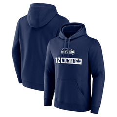 Seattle Seahawks 12 North Pullover Hoodie - College Navy - NFL