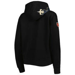New Orleans Saints Pro Standard Women's Local Patch Pullover Hoodie - Black - NFL