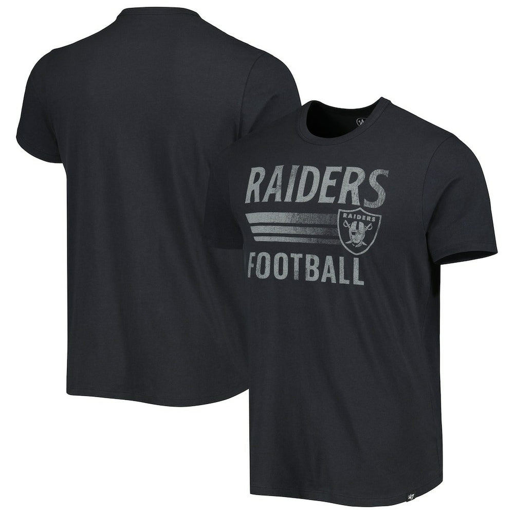 Las Vegas Raiders '47 Wordmark Rider Franklin T-Shirt - Black - 47 brand