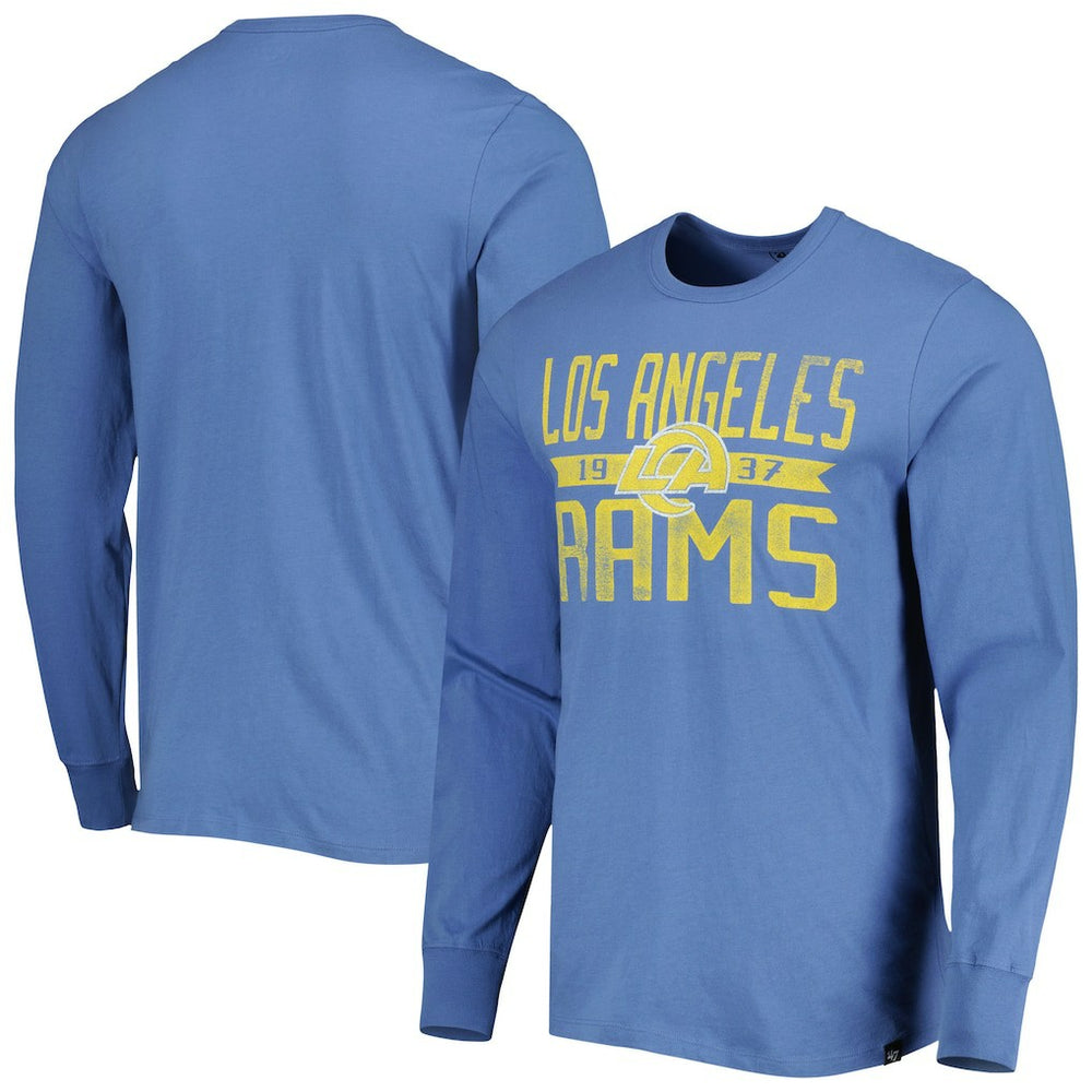 Los Angeles Rams '47 Brand Wide Out Franklin Long Sleeve T-Shirt - Royal - 47 brand