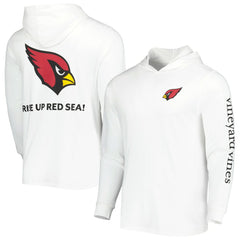Arizona Cardinals Vineyard Vines Local Long Sleeve Hoodie T-Shirt - White - NFL
