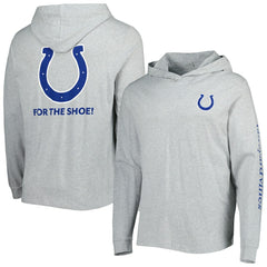 Indianapolis Colts Vineyard Vines Local Long Sleeve Hoodie T-Shirt - Heathered Gray - NFL