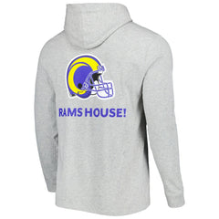Los Angeles Rams Vineyard Vines Local Long Sleeve Hoodie T-Shirt - Heathered Gray - NFL