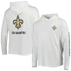 New Orleans Saints Vineyard Vines Local Long Sleeve Hoodie T-Shirt - White - NFL