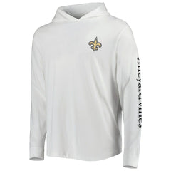 New Orleans Saints Vineyard Vines Local Long Sleeve Hoodie T-Shirt - White - NFL