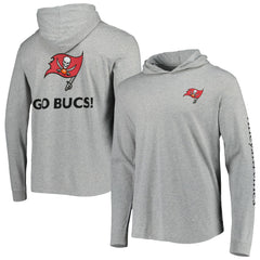 Tampa Bay Buccaneers Vineyard Vines Local Long Sleeve Hoodie T-Shirt - Heathered Gray - NFL