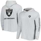 Las Vegas Raiders Vineyard Vines Local Long Sleeve Hoodie T-Shirt - Heathered Gray - NFL