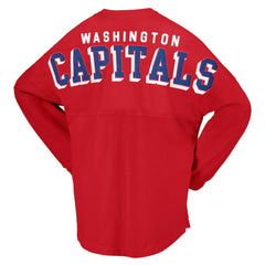 Washington Capitals Fanatics Women's Spirit Lace-Up V-Neck Long Sleeve Jersey T-Shirt - Red | Fanatics on sale