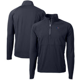 Denver Broncos Cutter & Buck Adapt Eco Knit Hybrid Recycled Quarter-Zip Pullover Top - Navy - NFL