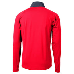 Indianapolis Colts Cutter & Buck Adapt Eco Knit Hybrid Recycled Quarter-Zip Pullover Top - Red - NFL