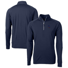 Minnesota Vikings Cutter & Buck Team Adapt Eco Knit Hybrid Recycled Quarter-Zip Pullover Top - Navy - NFL