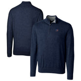 New York Giants Cutter & Buck Lakemont Quarter-Zip Pullover Sweater - Navy - NFL