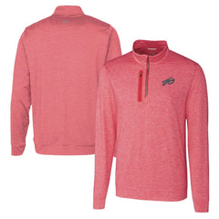 Buffalo Bills Cutter & Buck Americana Stealth Quarter-Zip Pullover Top - Red - NFL
