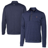 New England Patriots Cutter & Buck Stealth Quarter-Zip Pullover Top - Heathered Navy - NFL