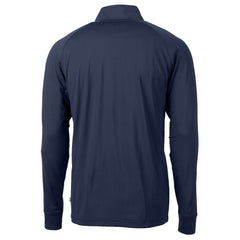 New York Giants Cutter & Buck Big & Tall Adapt Eco Knit Stretch Recycled Quarter-Zip Pullover Top - Navy - NFL