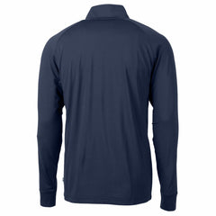 Detroit Lions Cutter & Buck Big & Tall Adapt Eco Knit Stretch Recycled Quarter-Zip Pullover Top - Navy - NFL