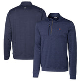 Buffalo Bills Cutter & Buck Big & Tall Stealth Quarter-Zip Jacket - Heathered Navy - NFL