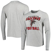 Atlanta Falcons '47 Dozer Franklin Long Sleeve T-Shirt - Heathered Gray - 47 brand