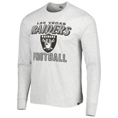 Las Vegas Raiders '47 Dozer Franklin Long Sleeve T-Shirt - Heathered Gray - 47 brand