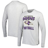 Baltimore Ravens '47 Dozer Franklin Long Sleeve T-Shirt - Heathered Gray - 47 brand