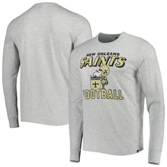 New Orleans Saints '47 Dozer Franklin Long Sleeve T-Shirt - Heathered Gray - 47 brand