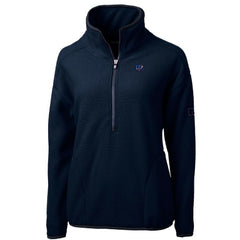Cincinnati Bengals Cutter & Buck Women's Americana Cascade Eco Sherpa Fleece Half-Zip Pullover Jacket - Navy - NFL