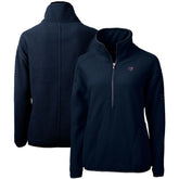 Tampa Bay Buccaneers Cutter & Buck Women's Americana Cascade Eco Sherpa Fleece Half-Zip Pullover Jacket - Navy - NFL