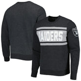 Las Vegas Raiders '47 Bypass Tribeca Pullover Sweatshirt - Heathered Black - 47 brand