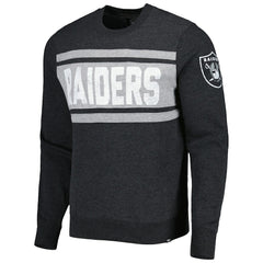 Las Vegas Raiders '47 Bypass Tribeca Pullover Sweatshirt - Heathered Black - 47 brand