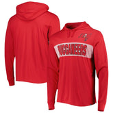 Tampa Bay Buccaneers '47 Field Franklin Hooded Long Sleeve T-Shirt - Red - 47 brand