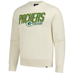 Green Bay Packers '47 Locked In Headline Pullover Sweatshirt - Cream - 47 brand