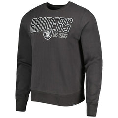 Las Vegas Raiders '47 Locked In Headline Pullover Sweatshirt - Charcoal - 47 brand