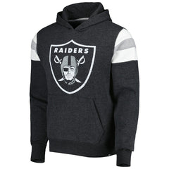 Las Vegas Raiders '47 Premier Nico Pullover Hoodie - Heathered Black - 47 brand