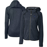 Miami Dolphins Cutter & Buck Women's Mainsail Full-Zip Jacket - Heathered Navy - NFL