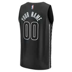 Fanatics Brooklyn Nets Custom Fast Break Jersey Statement Edition Black