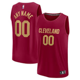 Fanatics Cleveland Cavaliers Youth Fast Break Custom Jersey Maro- Icon Edition
