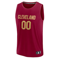 Fanatics Cleveland Cavaliers Youth Fast Break Custom Jersey Maro- Icon Edition