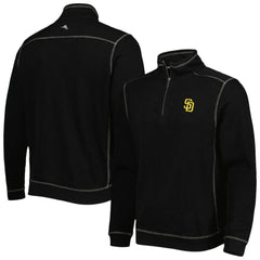 San Diego Padres Tommy Bahama Tobago Bay Tri-Blend Quarter-Zip Sweatshirt for sale