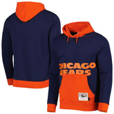 Chicago Bears Big Face 5.0 Pullover Hoodie - Navy - Mitchell & Ness