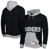 Las Vegas Raiders Big Face 5.0 Pullover Hoodie - Black - Mitchell & Ness