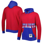 New England Patriots Big Face 5.0 Pullover Hoodie - Red - Mitchell & Ness
