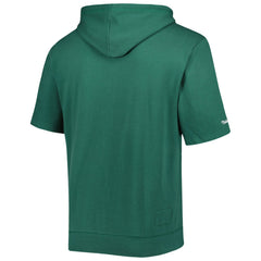 Green Bay Packers Washed Short Sleeve Pullover Hoodie - Green - Mitchell & Ness