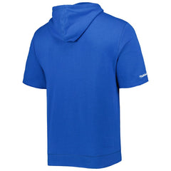 Los Angeles Rams Washed Short Sleeve Pullover Hoodie - Royal - Mitchell & Ness