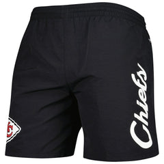 Kansas City Chiefs Team Essentials Nylon Shorts - Black - Mitchell & Ness