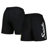 New Orleans Saints Team Essentials Nylon Shorts - Black - Mitchell & Ness