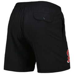 Tampa Bay Buccaneers Team Essentials Nylon Shorts - Black - Mitchell & Ness