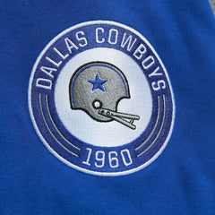 Dallas Cowboys All Over 2.0 Pullover Sweatshirt - Royal - Mitchell & Ness