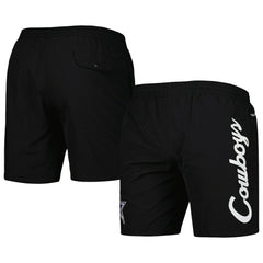 Dallas Cowboys Team Essentials Nylon Shorts - Black - Mitchell & Ness