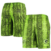Green Bay Packers New Era Summer Pop Shorts - Neon Green - NFL